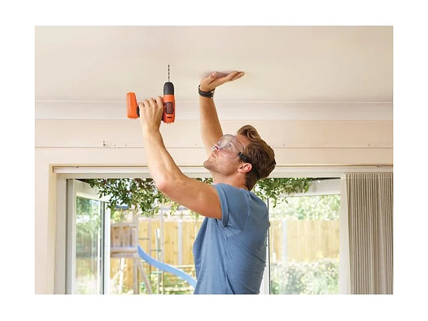 Black & Decker BDCD8-QW perceuse Sans clé Noir, Orange