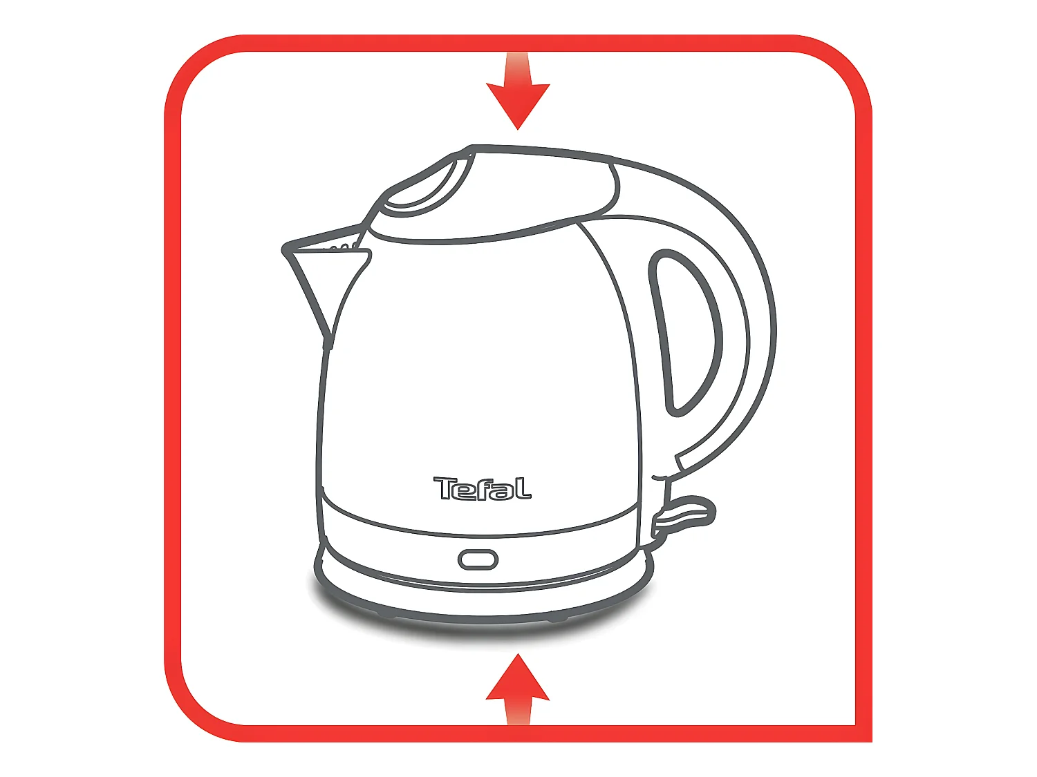 TEFAL Compact Inox Wasserkocher – Fassungsvermögen 1,2 l