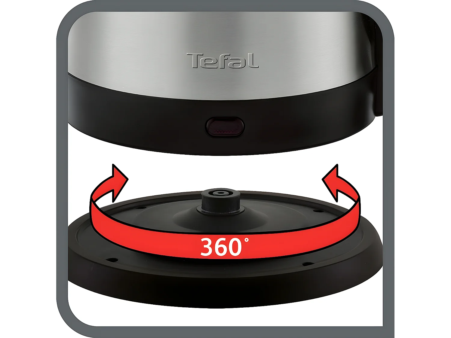 TEFAL Compact Inox Wasserkocher – Fassungsvermögen 1,2 l
