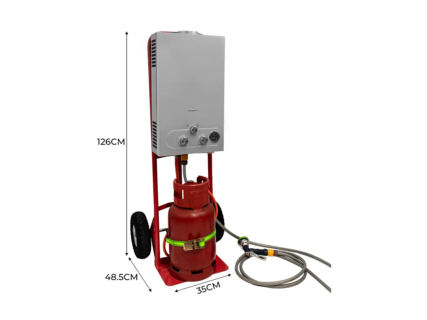 Tragbare Pferdedusche 18L