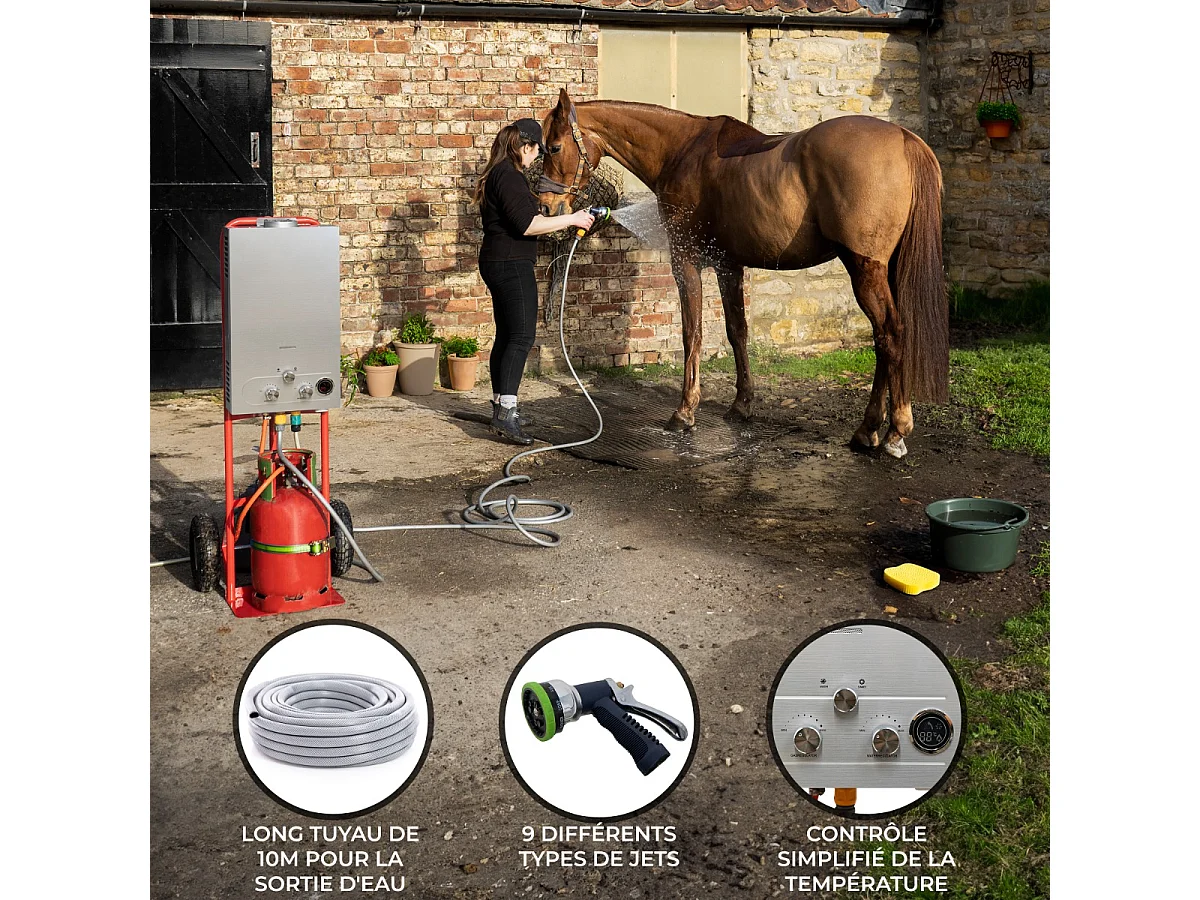 Draagbare Paarden Douche 18L