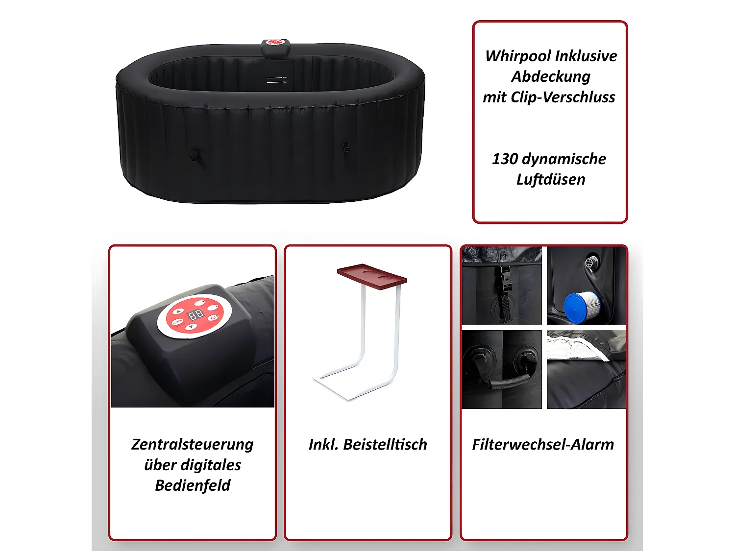 Whirlpool MCW-E32 2 Personen mit Zubehör