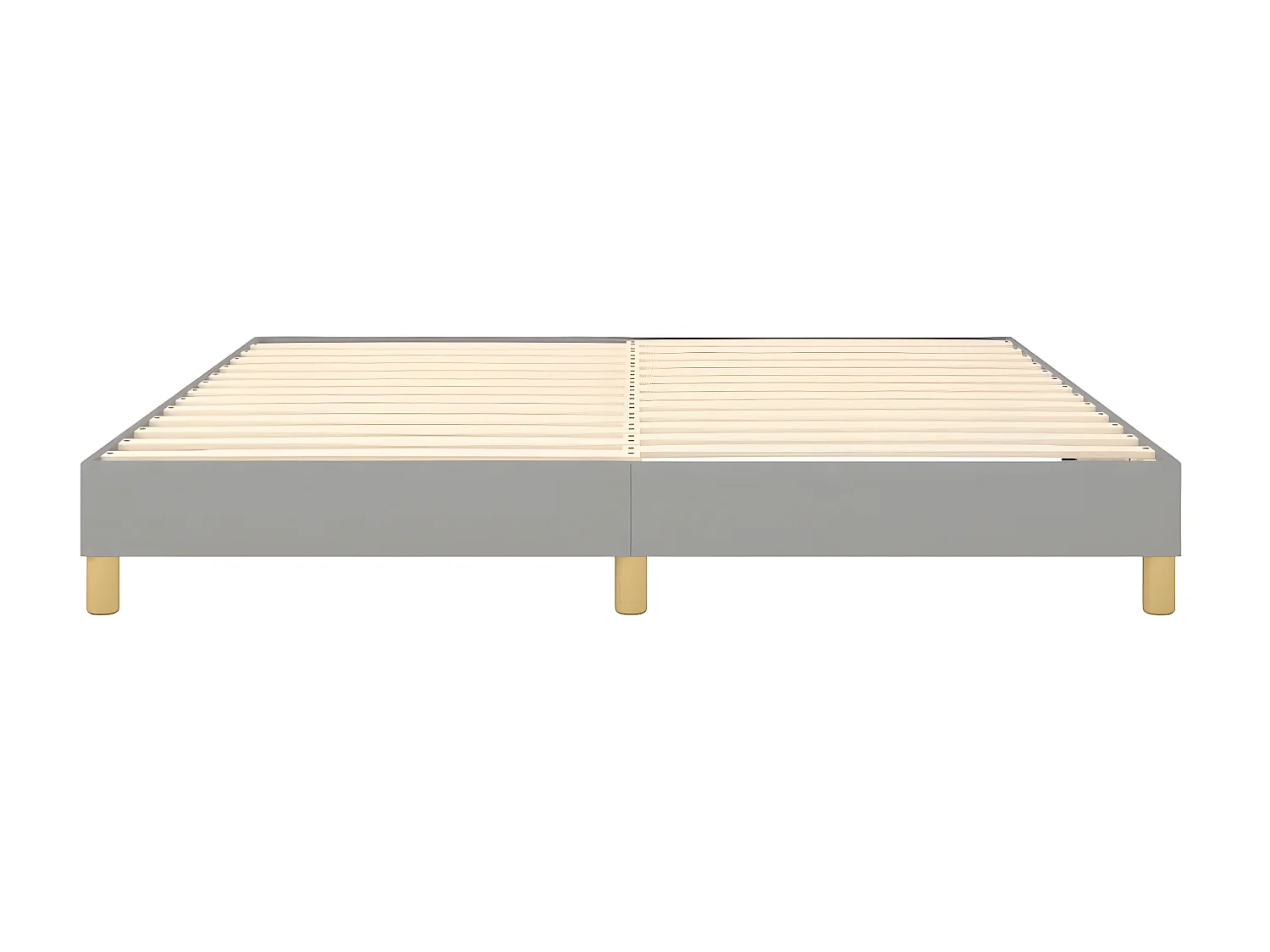 Lit adulte Gris clair 180x200 cm Tissu BE4800