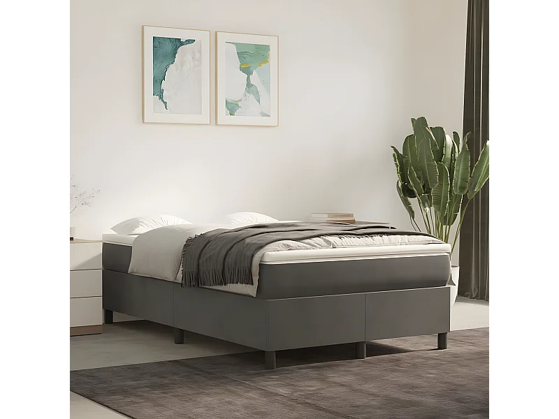 Bedframe fluweel donkergrijs 120x200 cm NL96236