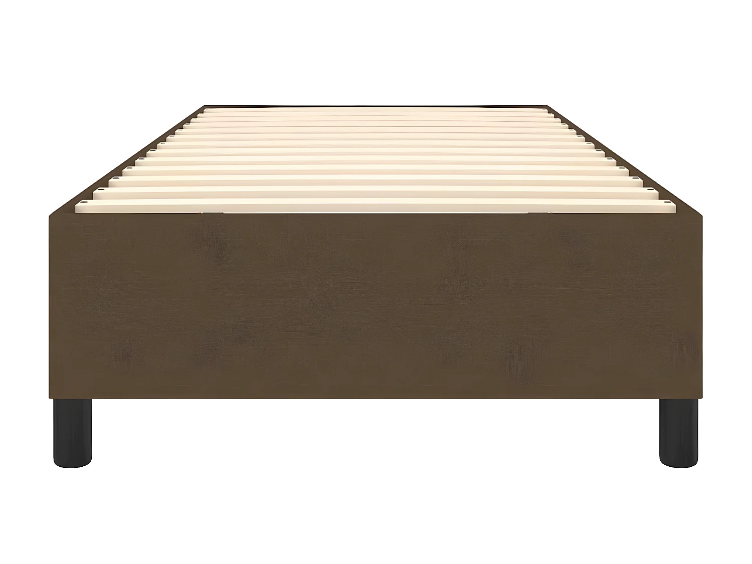 Bedframe stof donkerbruin 90x190 cm NL21148