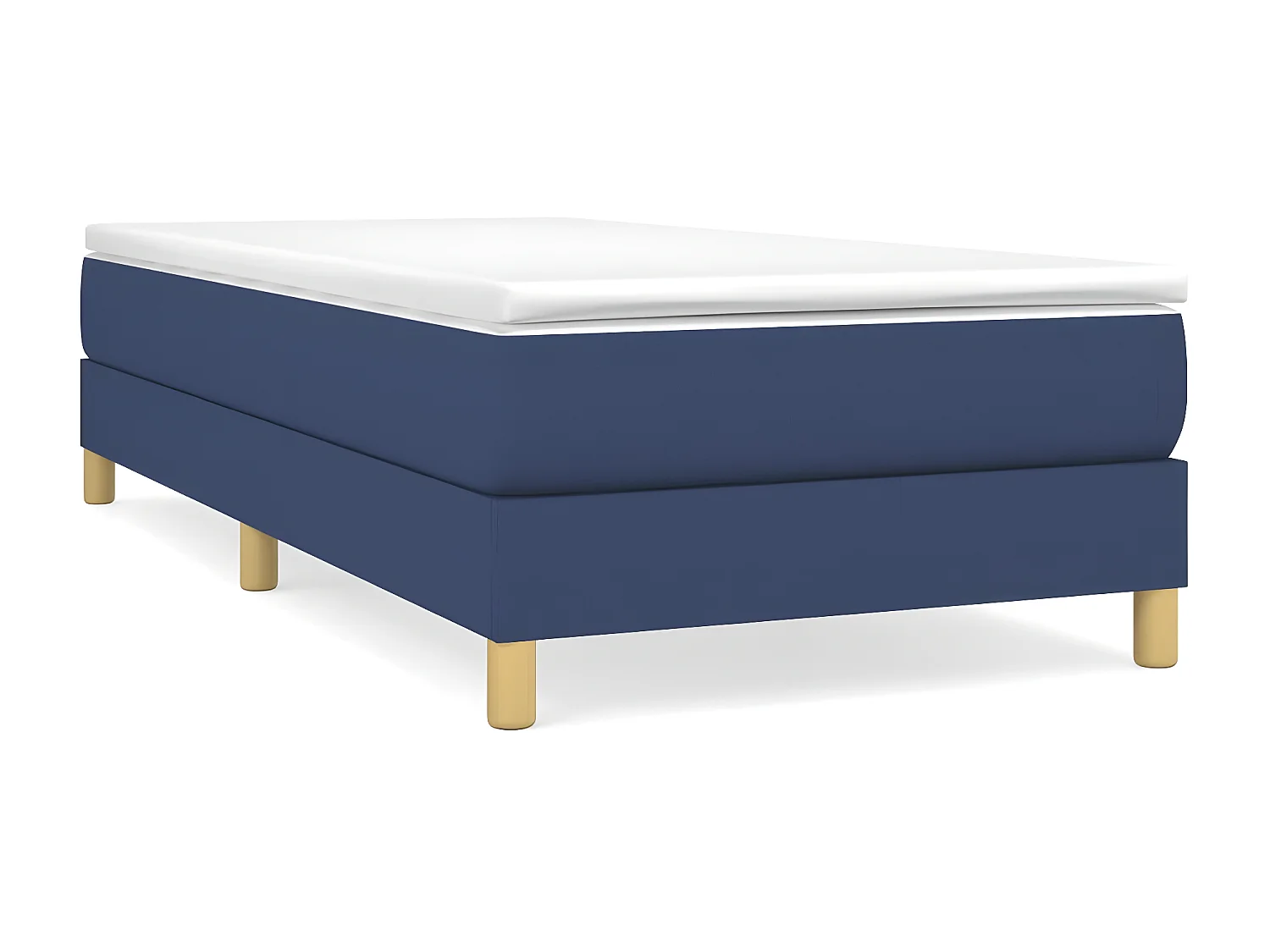 Lit adulte Bleu 100 x 200 cm Tissu BE8065