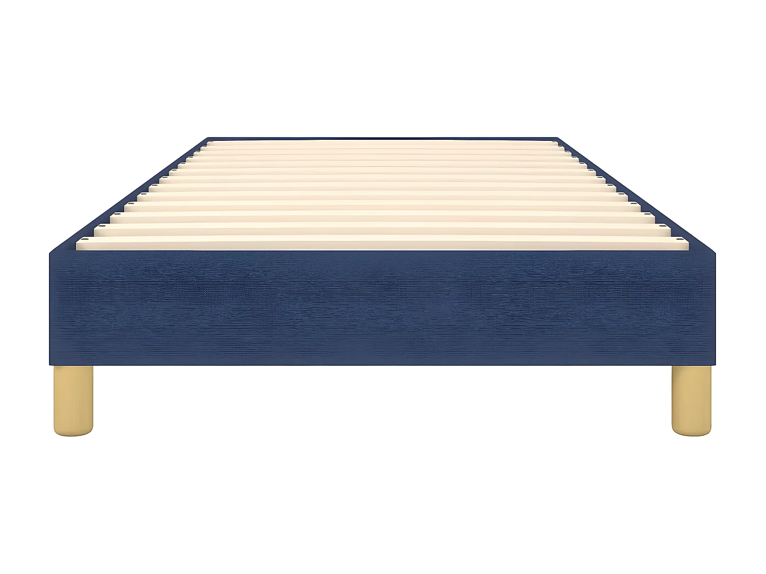 Lit adulte Bleu 100 x 200 cm Tissu BE8065