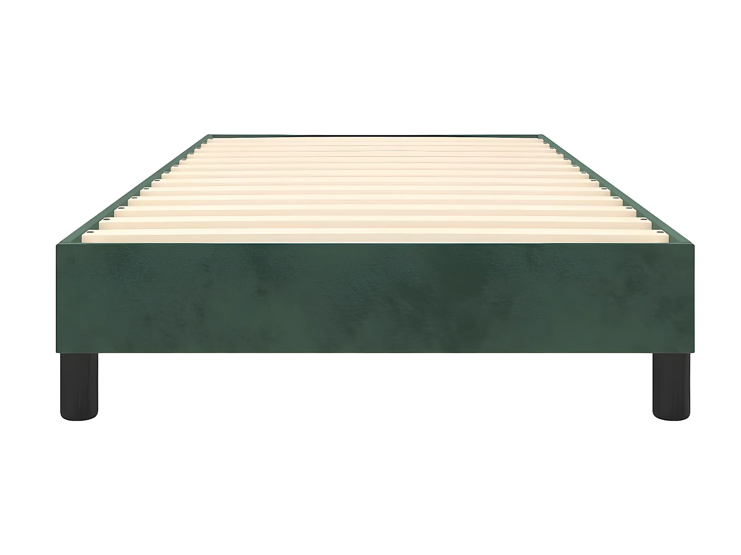 Lit adulte Vert foncé 90x190 cm Velours BE4885