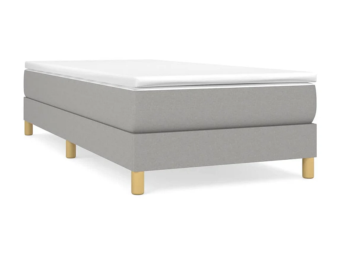 Bedframe stof lichtgrijs 80x200 cm NL73797