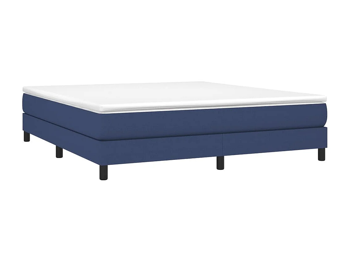 Lit adulte Bleu 180 x 200 cm Tissu BE9065