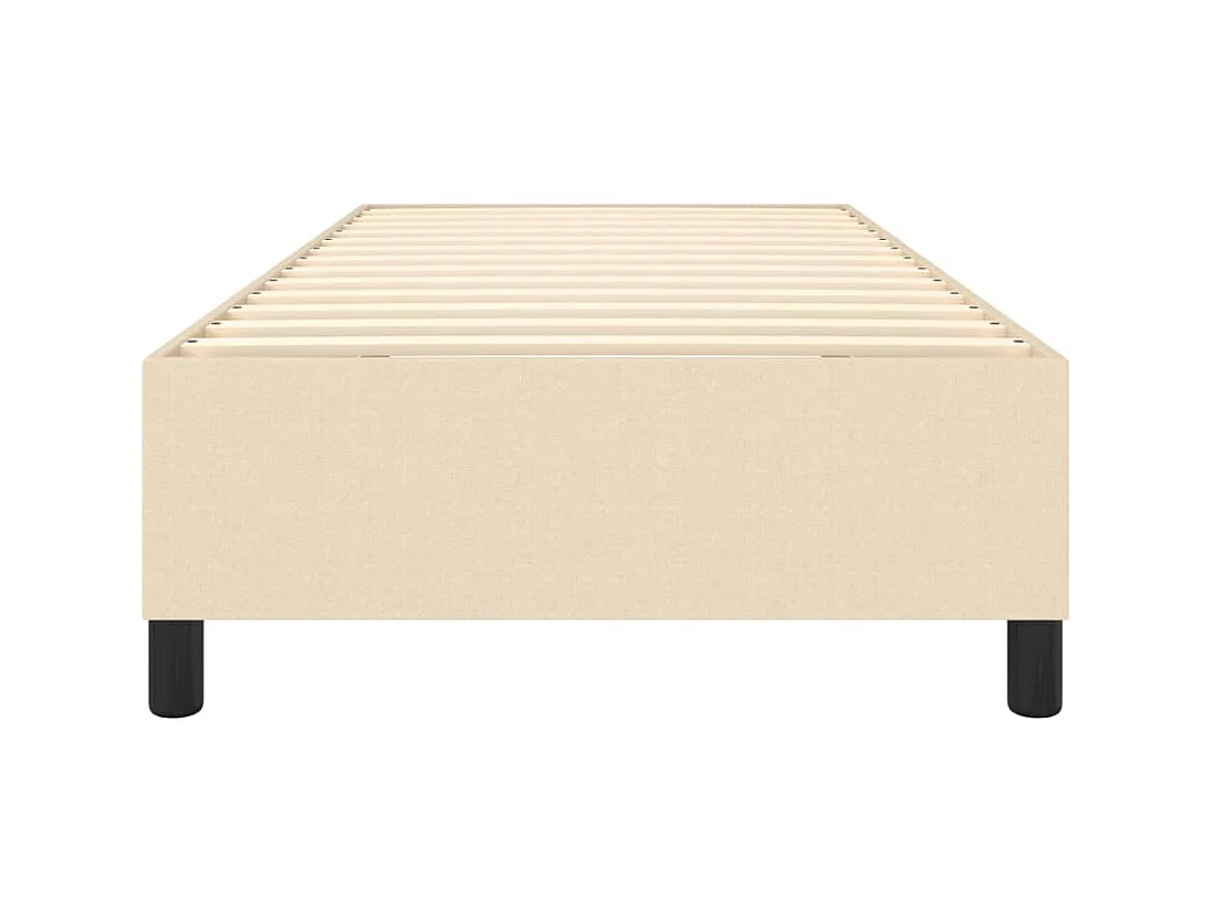 Letto singolo a Molle Crema 90x200 cm in Tessuto CFW694755