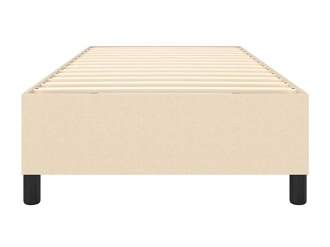 Lit adulte Crème 90 x 200 cm Tissu BE5130