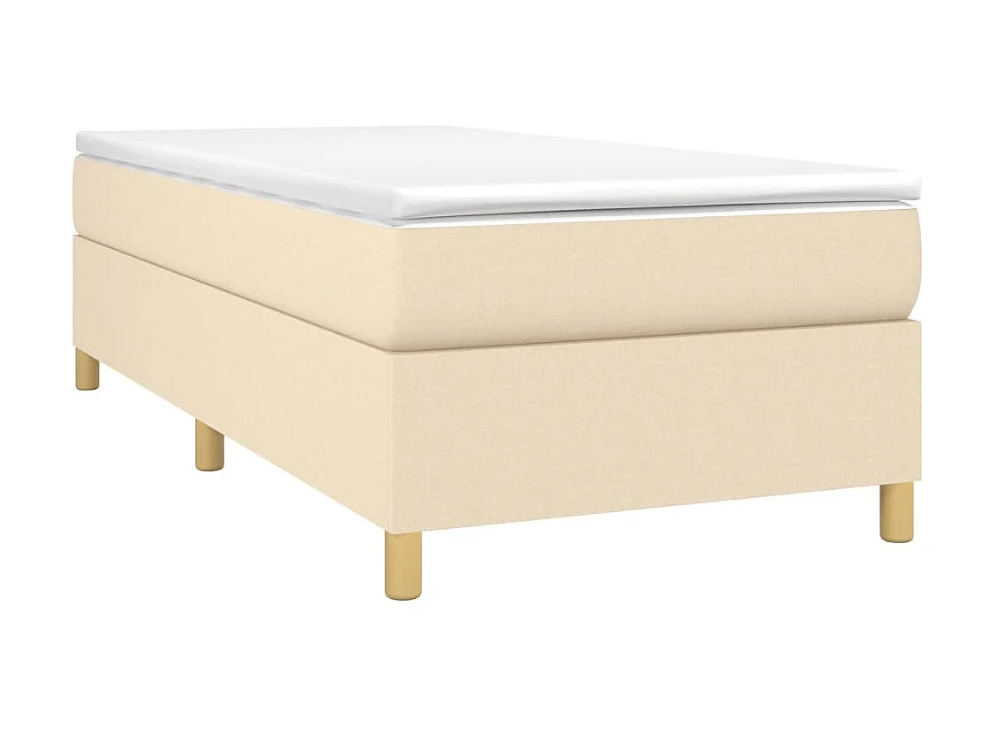 Lit adulte Crème 100 x 200 cm Tissu BE8383