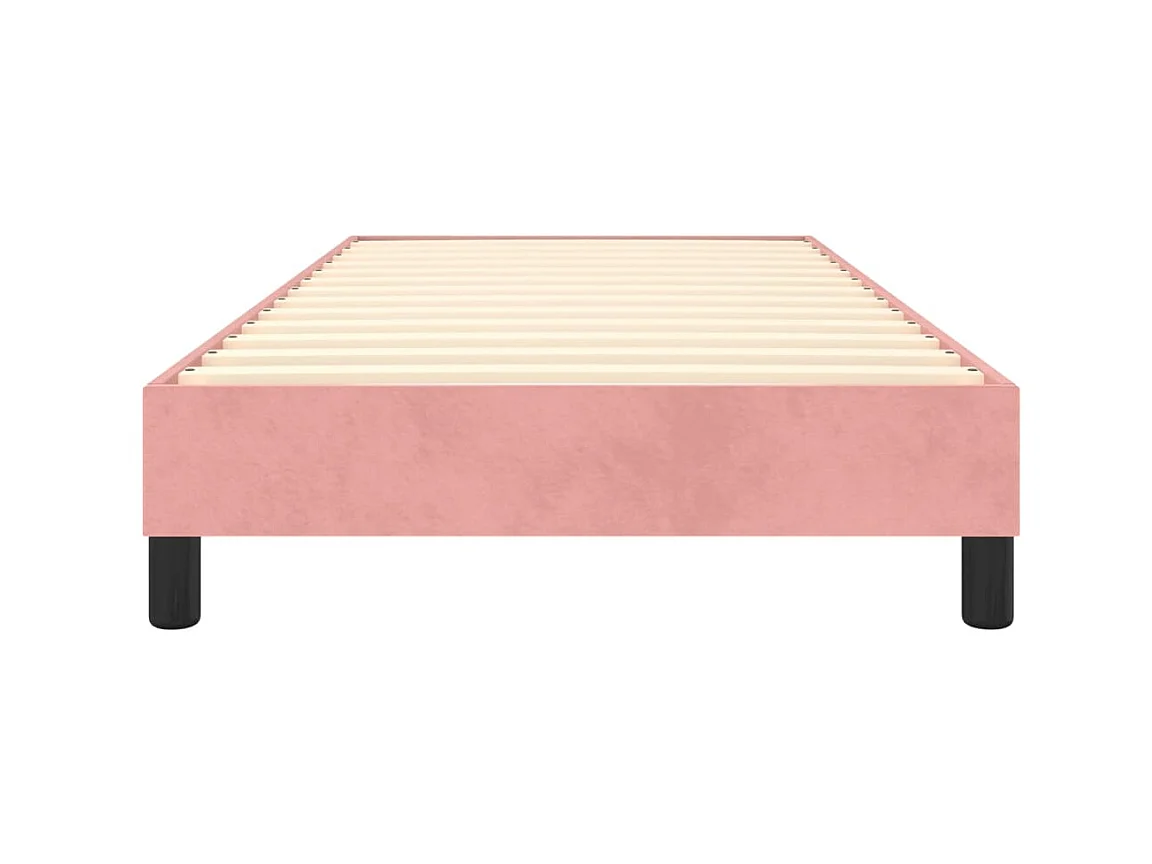 Bedframe fluweel roze 90x200 cm NL74294