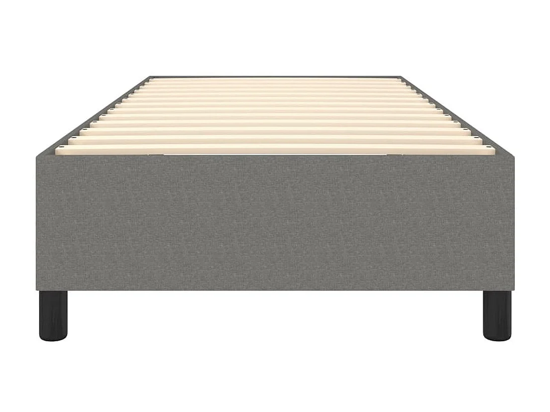 Lit adulte Gris foncé 100 x 200 cm Tissu BE9880