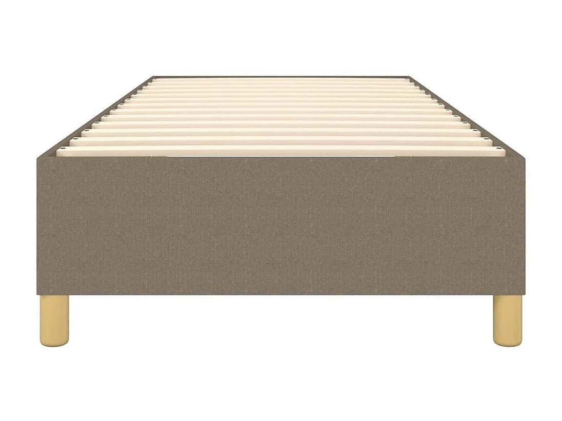 Lit adulte Taupe 90x200 cm Tissu BE7762