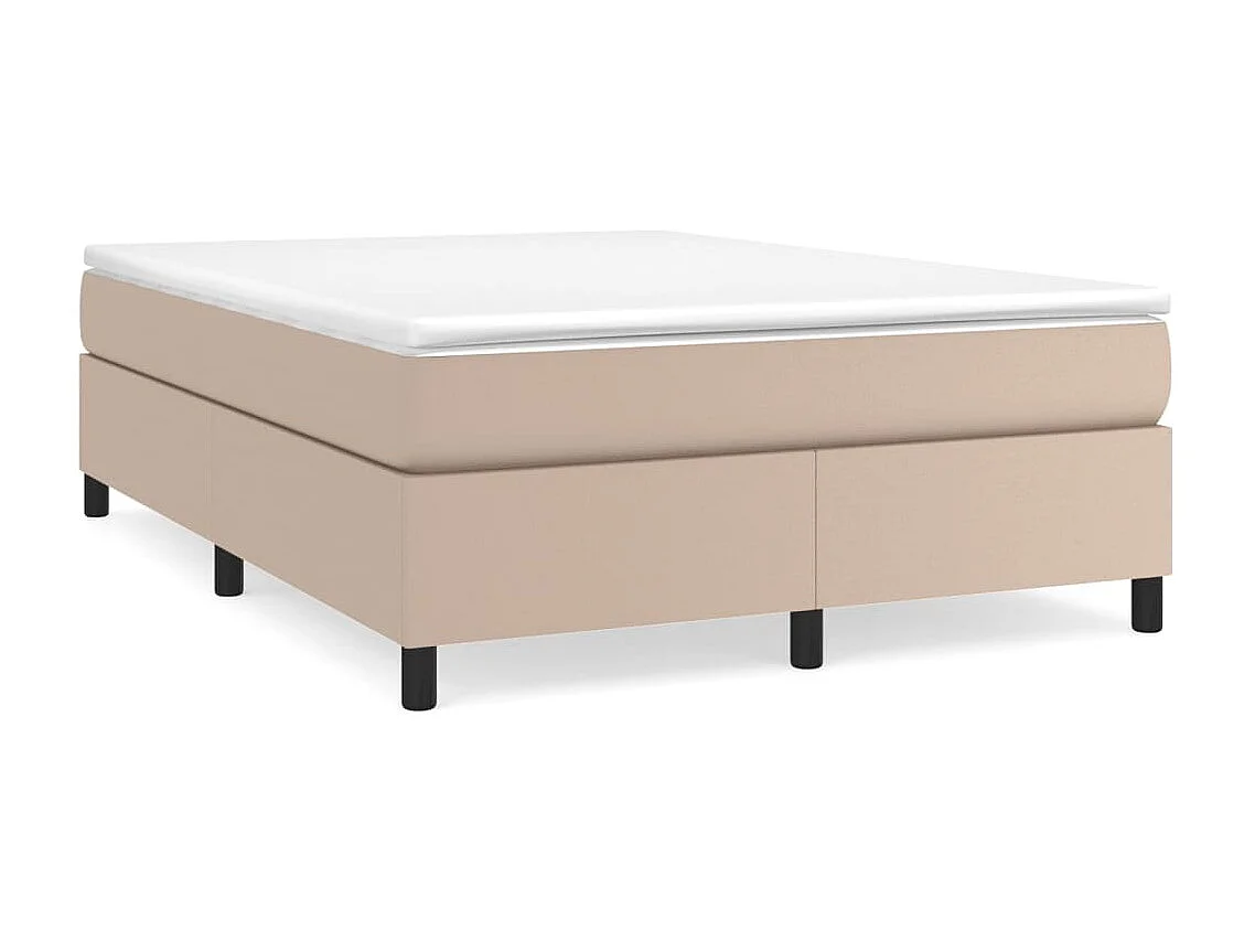Lit adulte Cappuccino 140x190 cm Similicuir BE8496