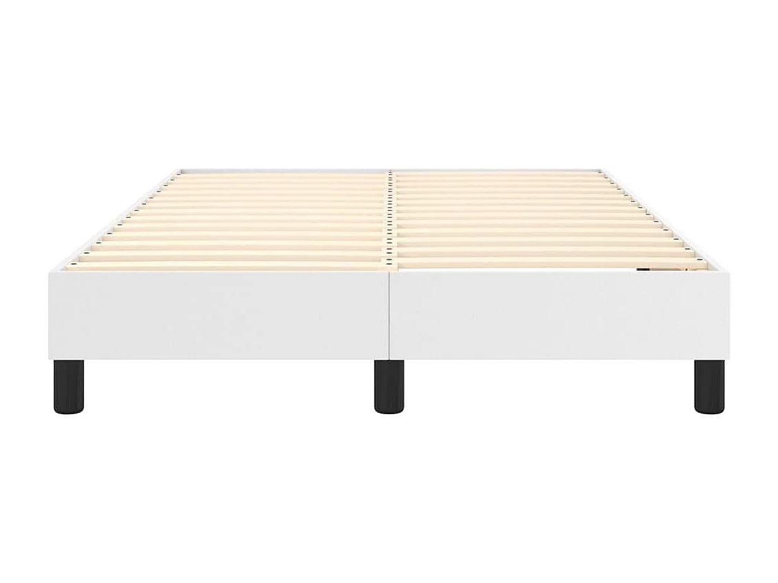 Lit adulte Blanc 120x200 cm Similicuir BE1504