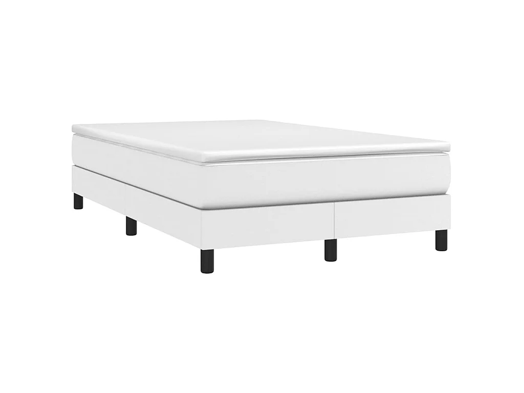 Lit adulte Blanc 120x200 cm Similicuir BE1504