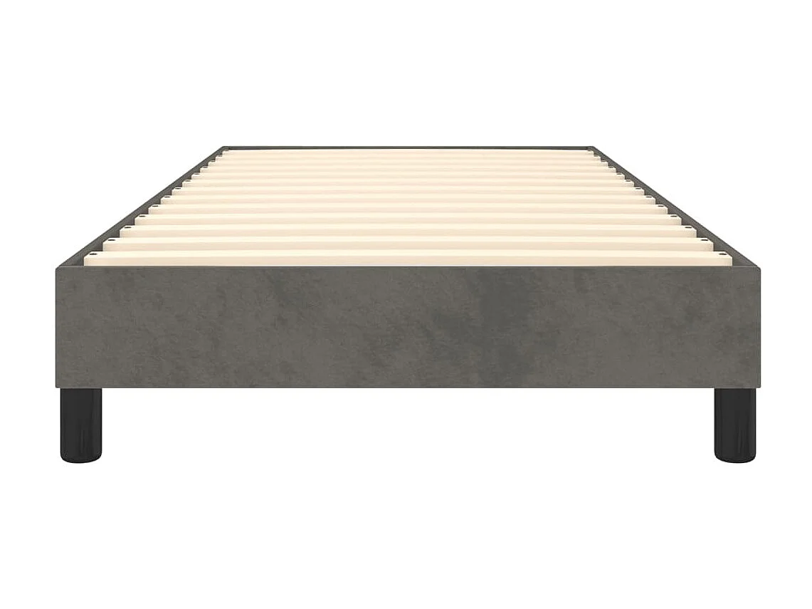 Bedframe fluweel donkergrijs 80x200 cm NL68480