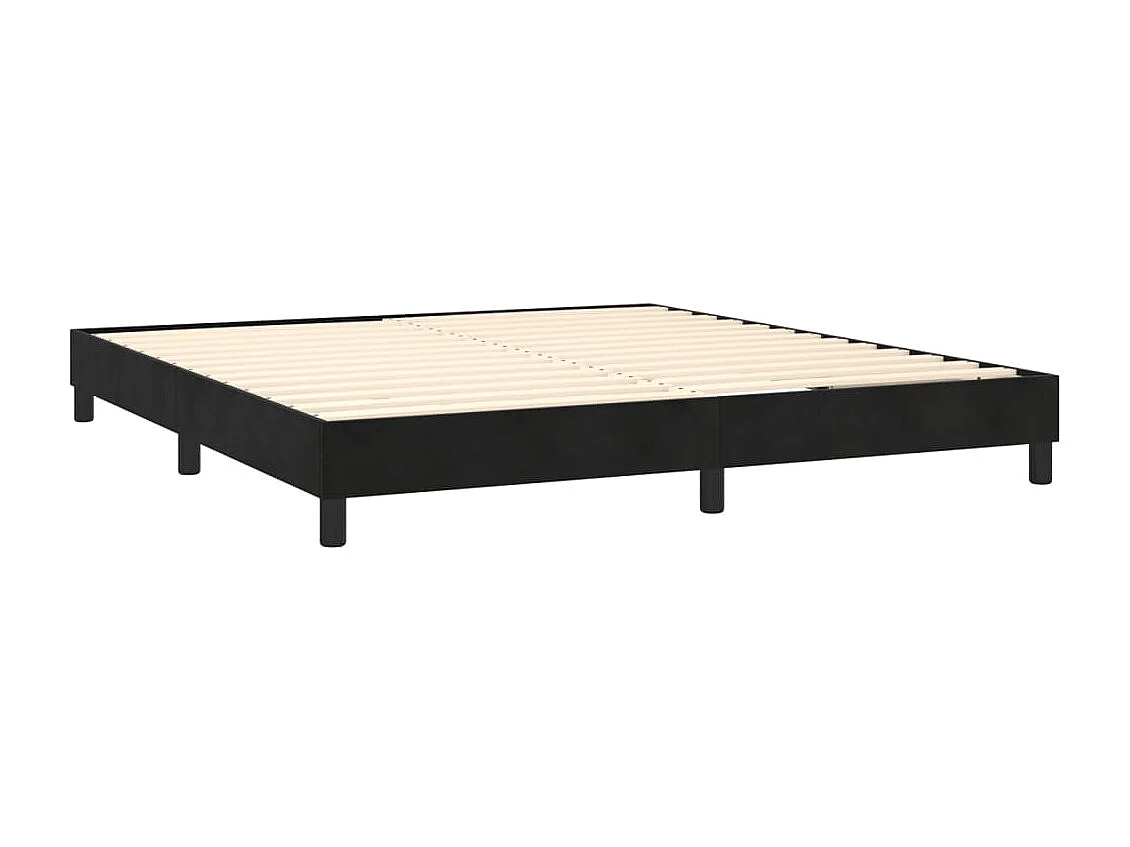 Bedframe fluweel zwart 180x200 cm NL64636