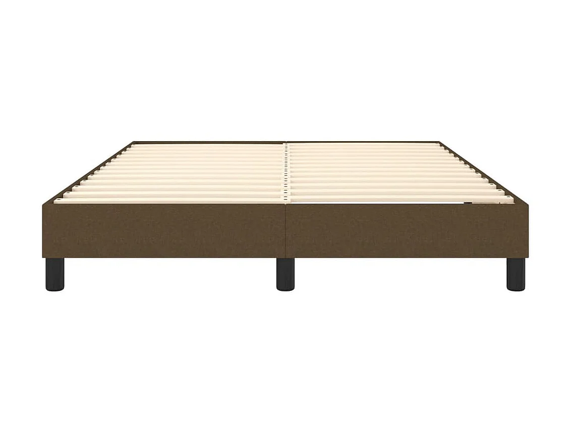 Bedframe stof donkerbruin 140x200 cm NL42498