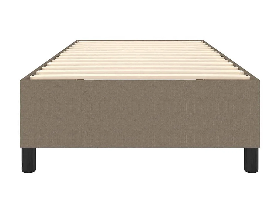 Lit adulte Taupe 90x190 cm Tissu BE9337