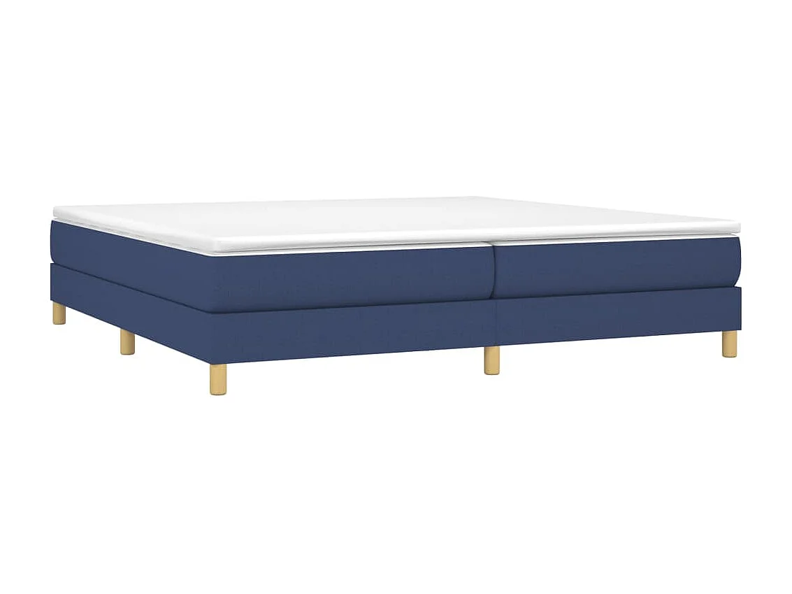 Lit adulte Bleu 200x200 cm Tissu BE5522