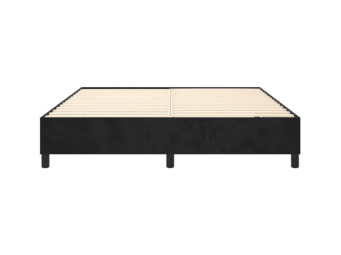 Letto matrimoniale a Molle Nero 160x200 cm in Tessuto CFW285758