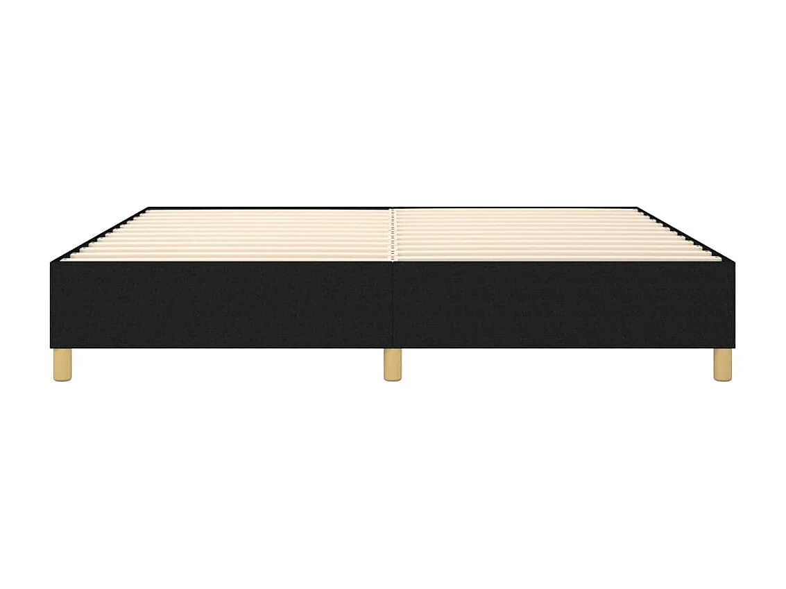 Lit adulte Noir 140x190 cm Tissu BE9952