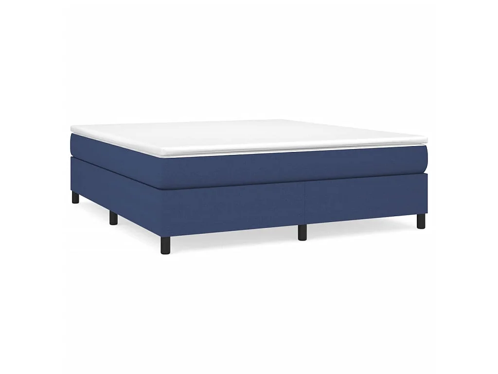 Lit adulte Bleu 160x200 cm Tissu BE9966