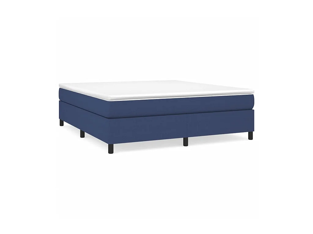 Lit adulte Bleu 160x200 cm Tissu BE9966