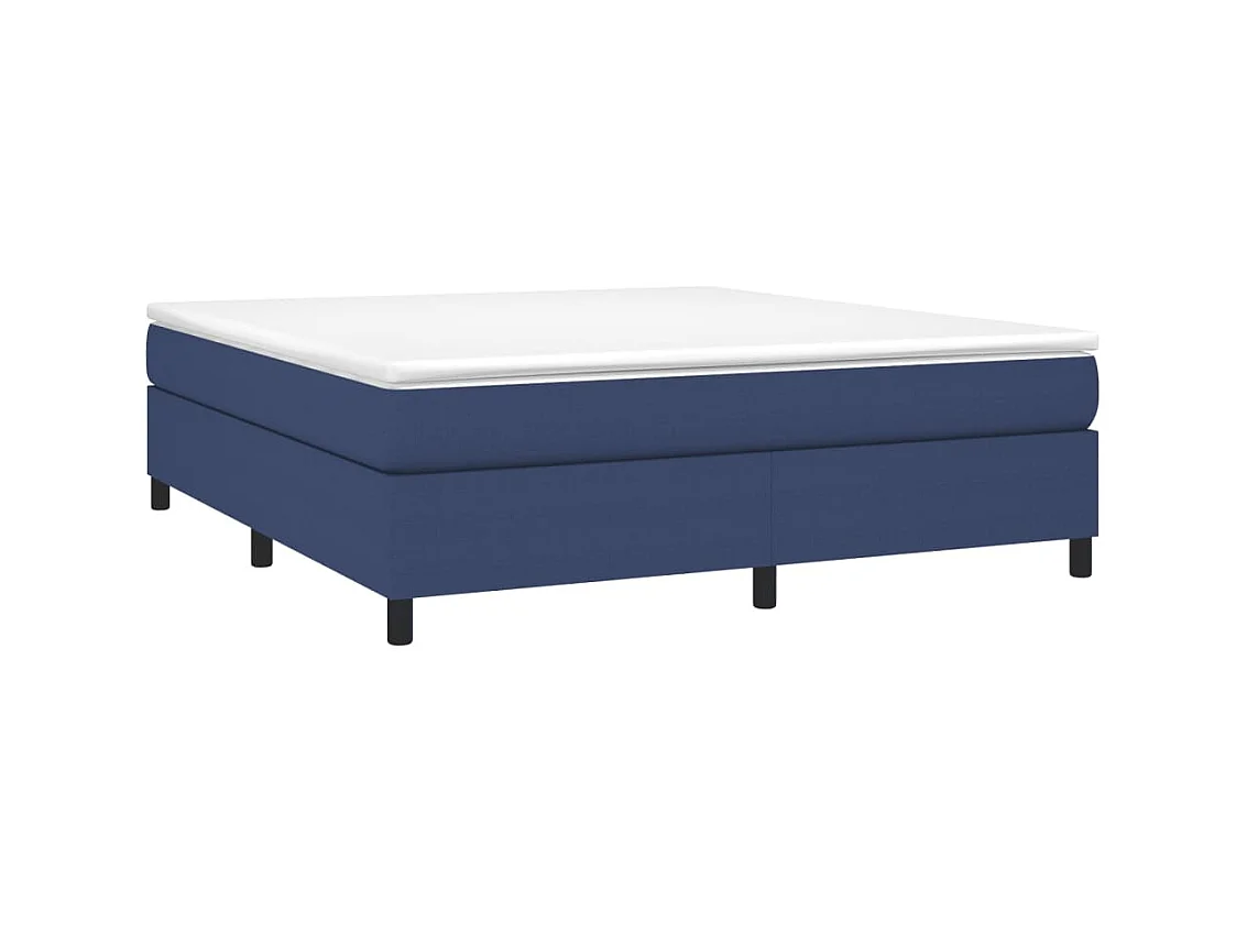 Lit adulte Bleu 160x200 cm Tissu BE9966