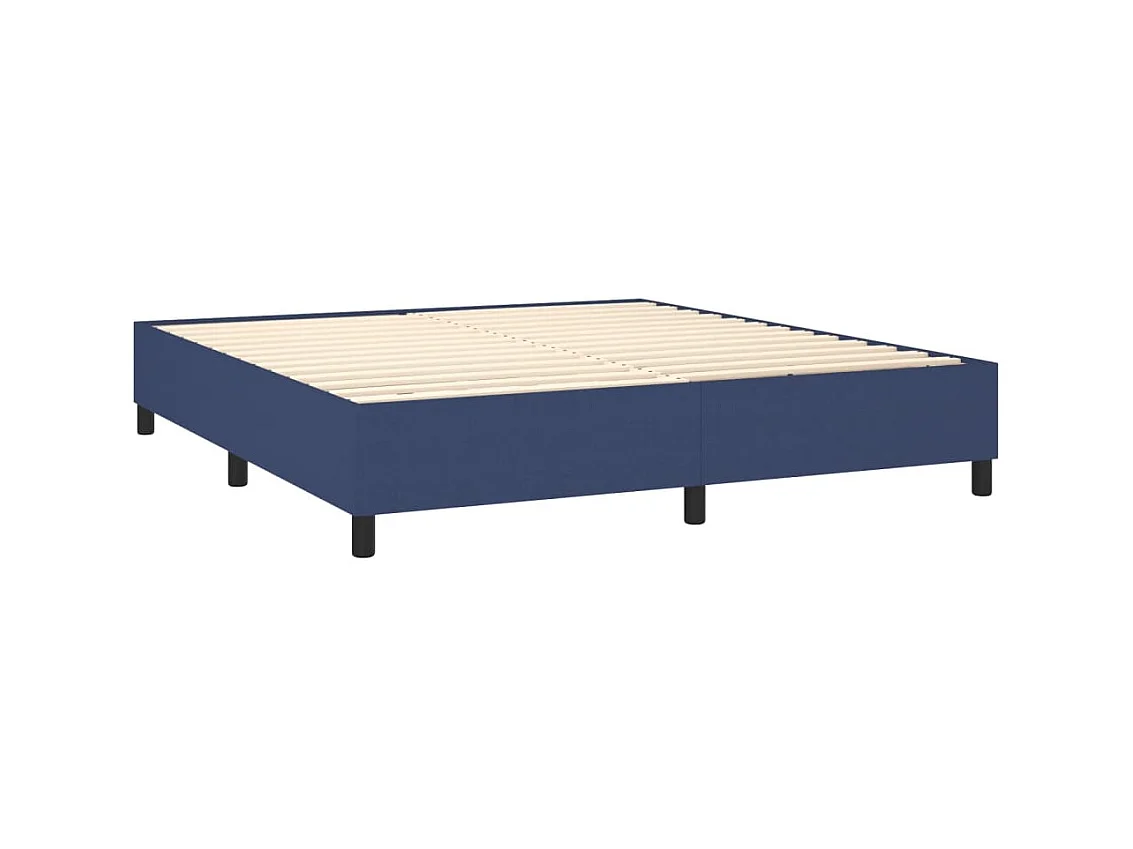 Lit adulte Bleu 160x200 cm Tissu BE9966