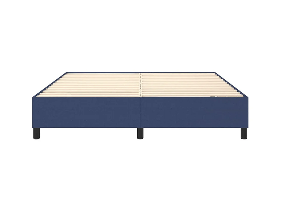 Lit adulte Bleu 160x200 cm Tissu BE9966