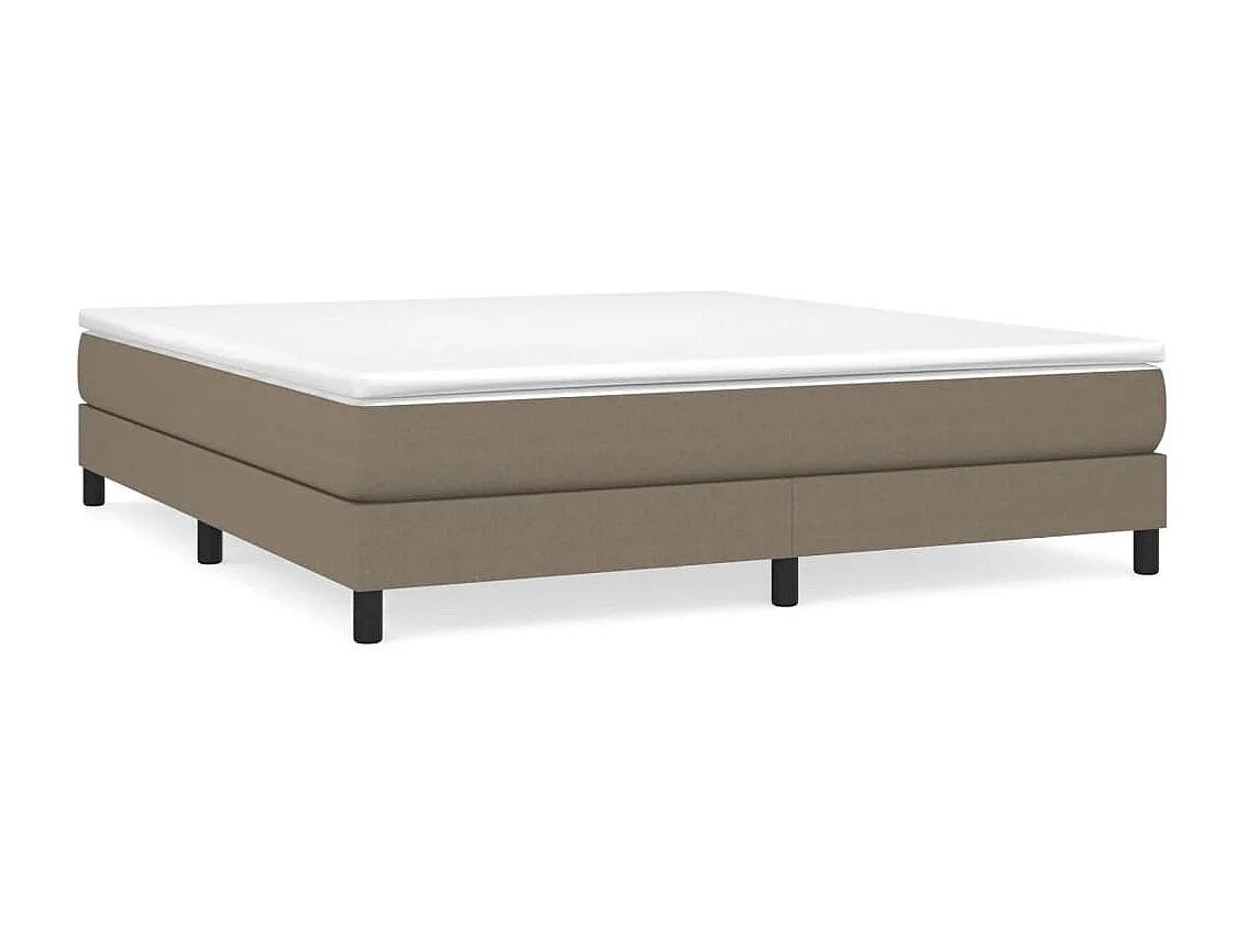 Lit adulte Taupe 160x200 cm Tissu BE4621