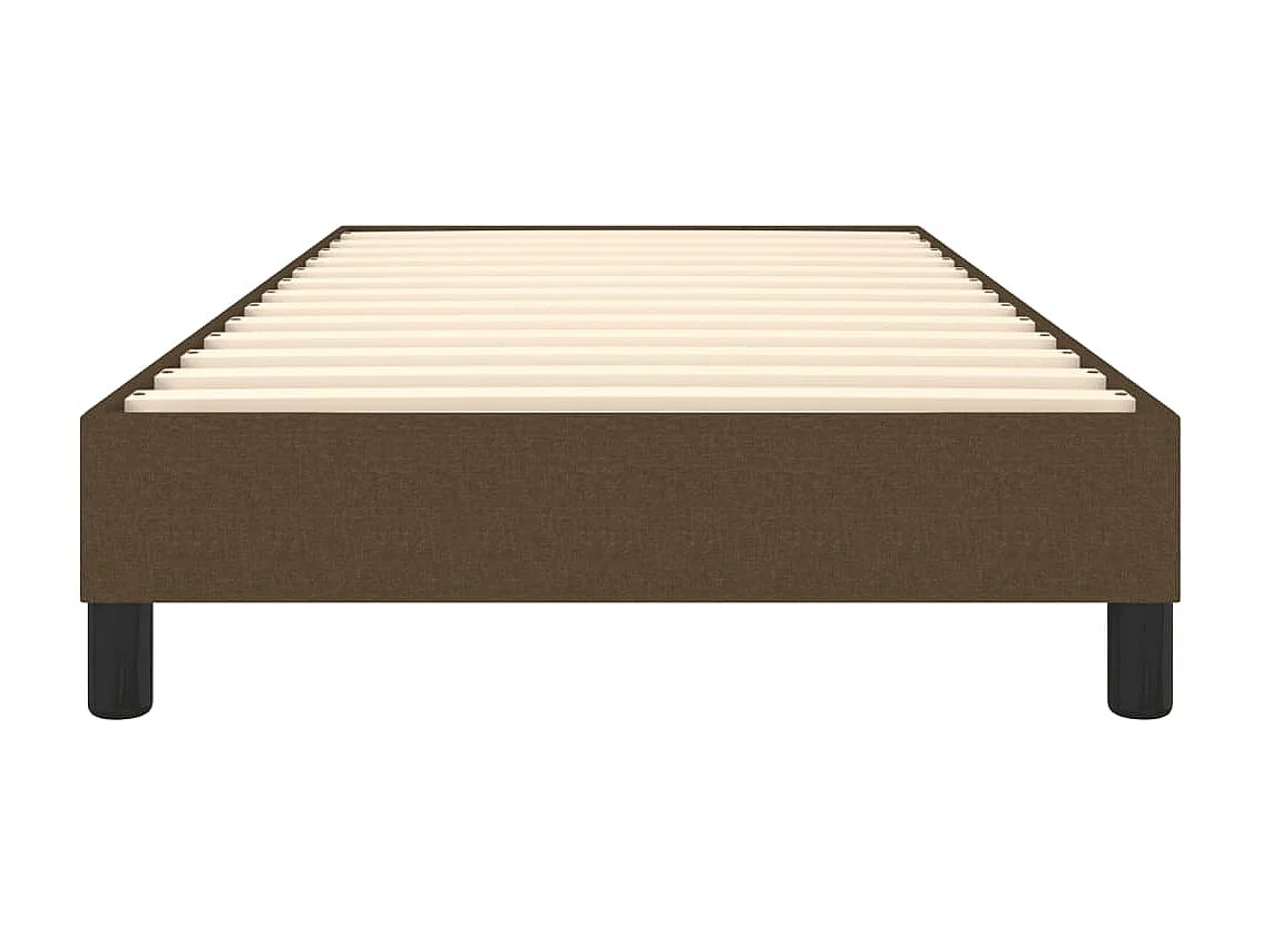 Lit adulte Marron foncé 90x200 cm Tissu BE1065