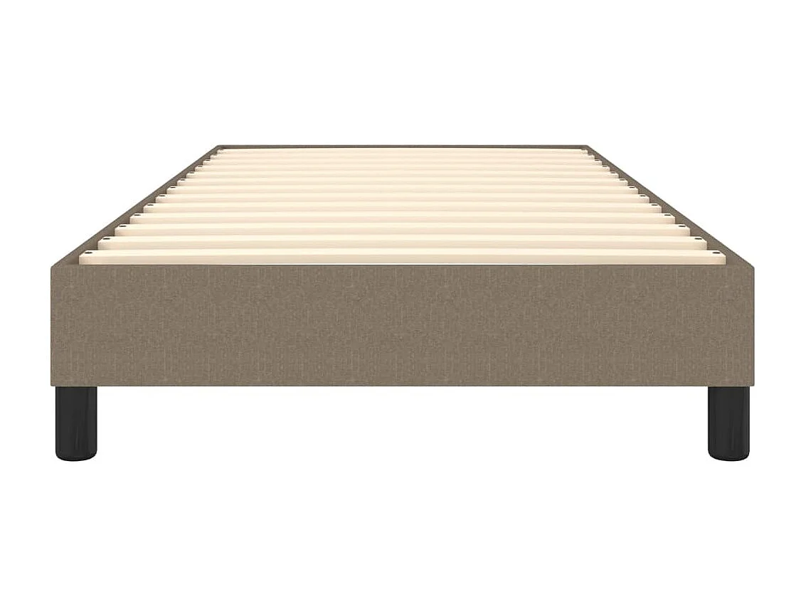 Lit adulte Taupe 90x190 cm Tissu BE4822