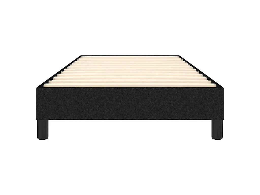 Lit adulte Noir 90x200 cm Tissu BE4610