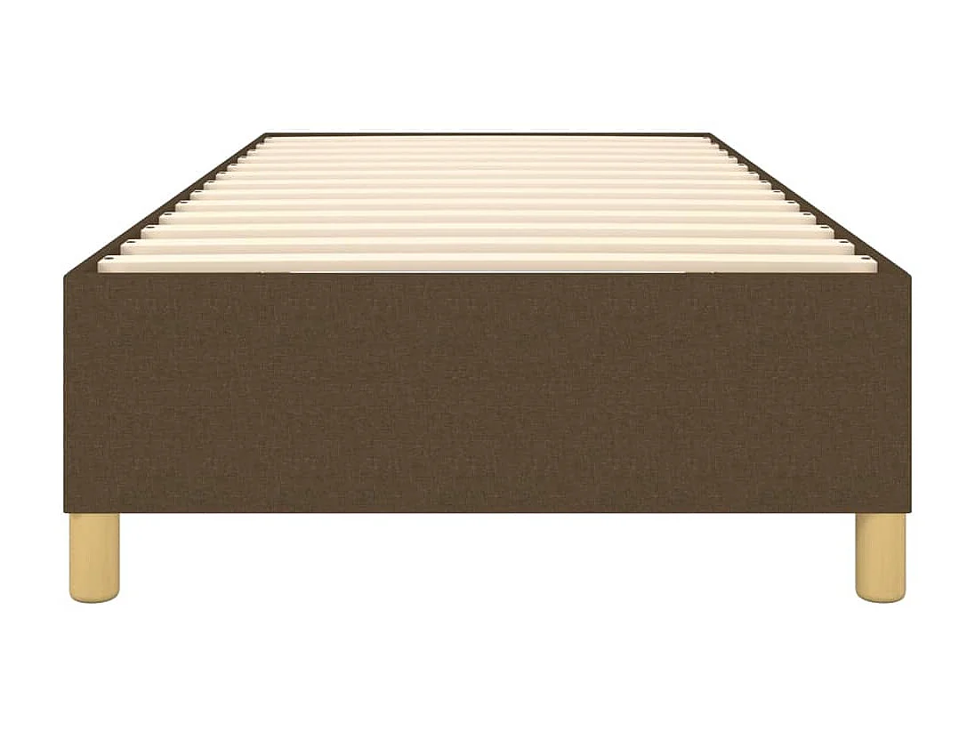 Lit adulte Marron foncé 90x190 cm Tissu BE7095