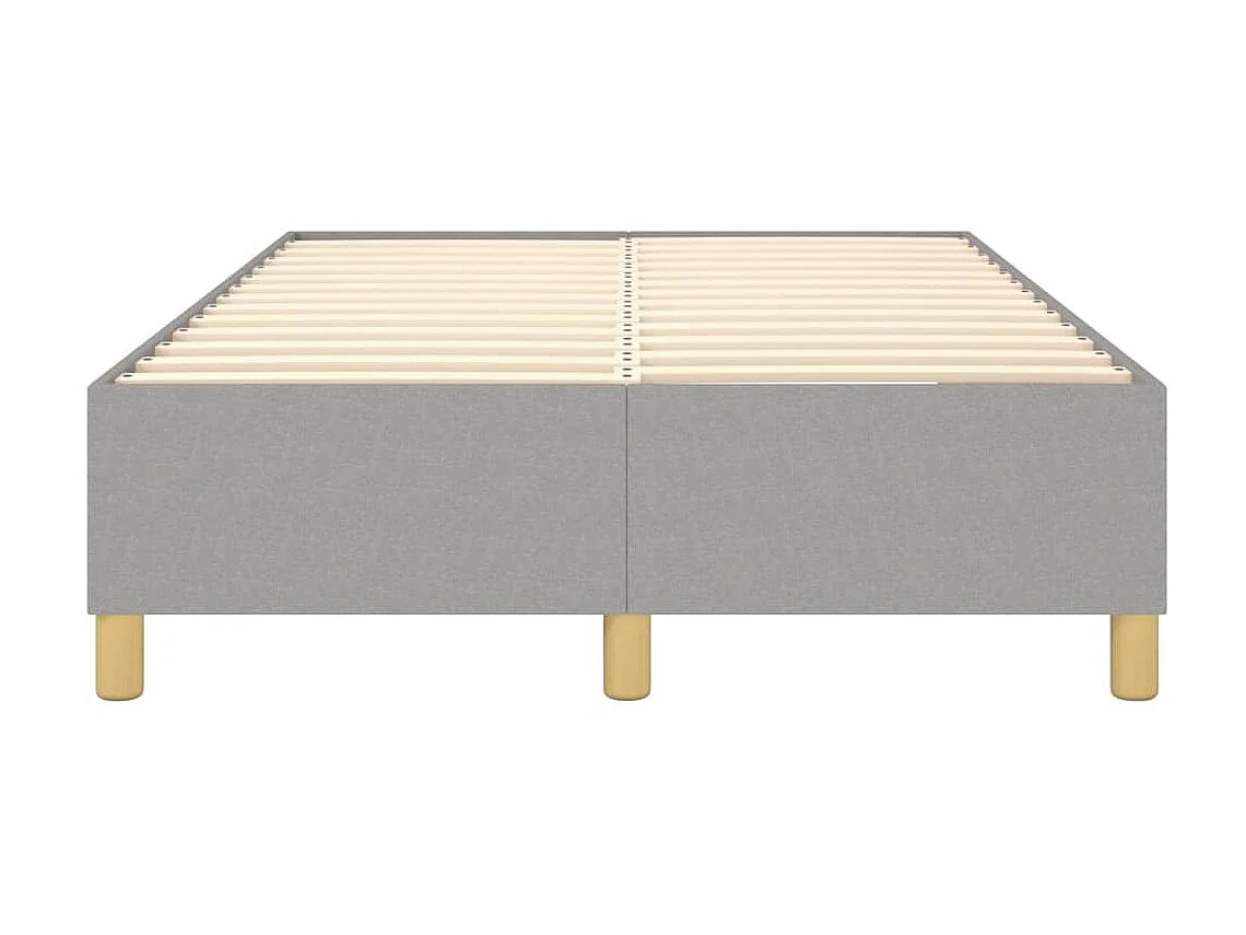 Lit adulte Gris clair 120x200 cm Tissu BE9305