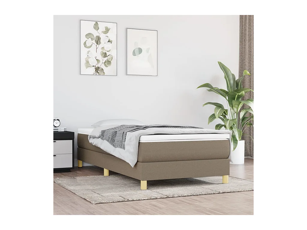 Bedframe stof taupe 80x200 cm NL60071