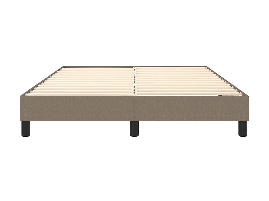 Lit adulte Taupe 140x200 cm Tissu BE7746
