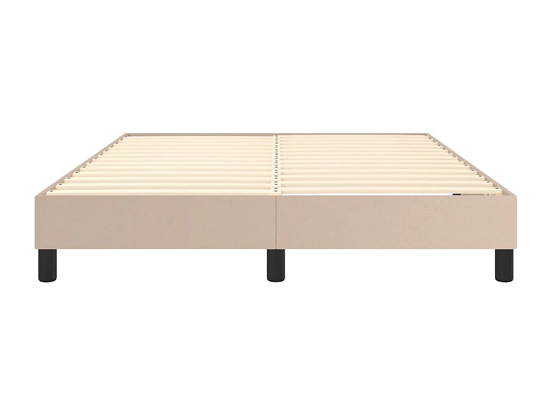 Lit adulte Cappuccino 140x200 cm Similicuir BE5166