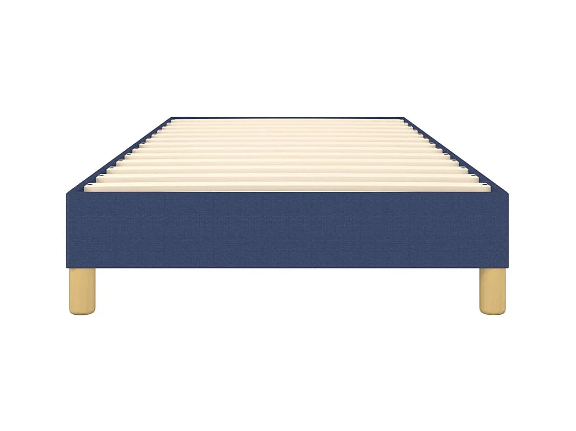 Letto singolo a Molle Blu 90x200 cm in Tessuto CFW724425