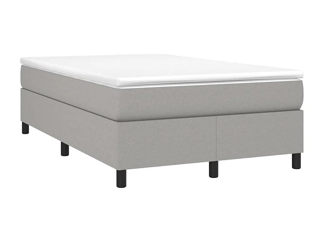 Lit adulte Gris clair 120x200 cm Tissu BE1826