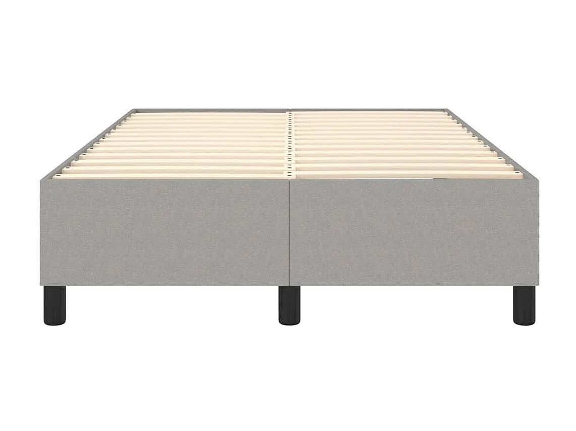 Lit adulte Gris clair 120x200 cm Tissu BE1826