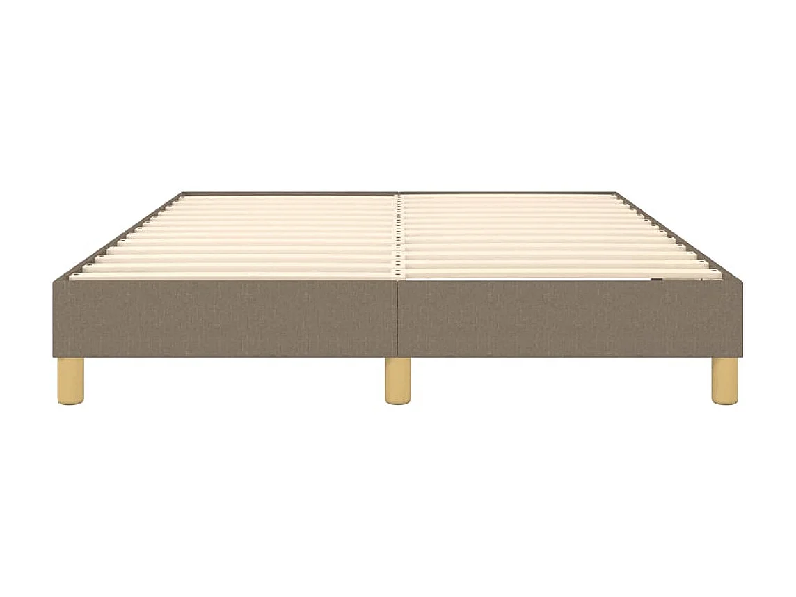 Lit adulte Taupe 140x200 cm Tissu BE1916