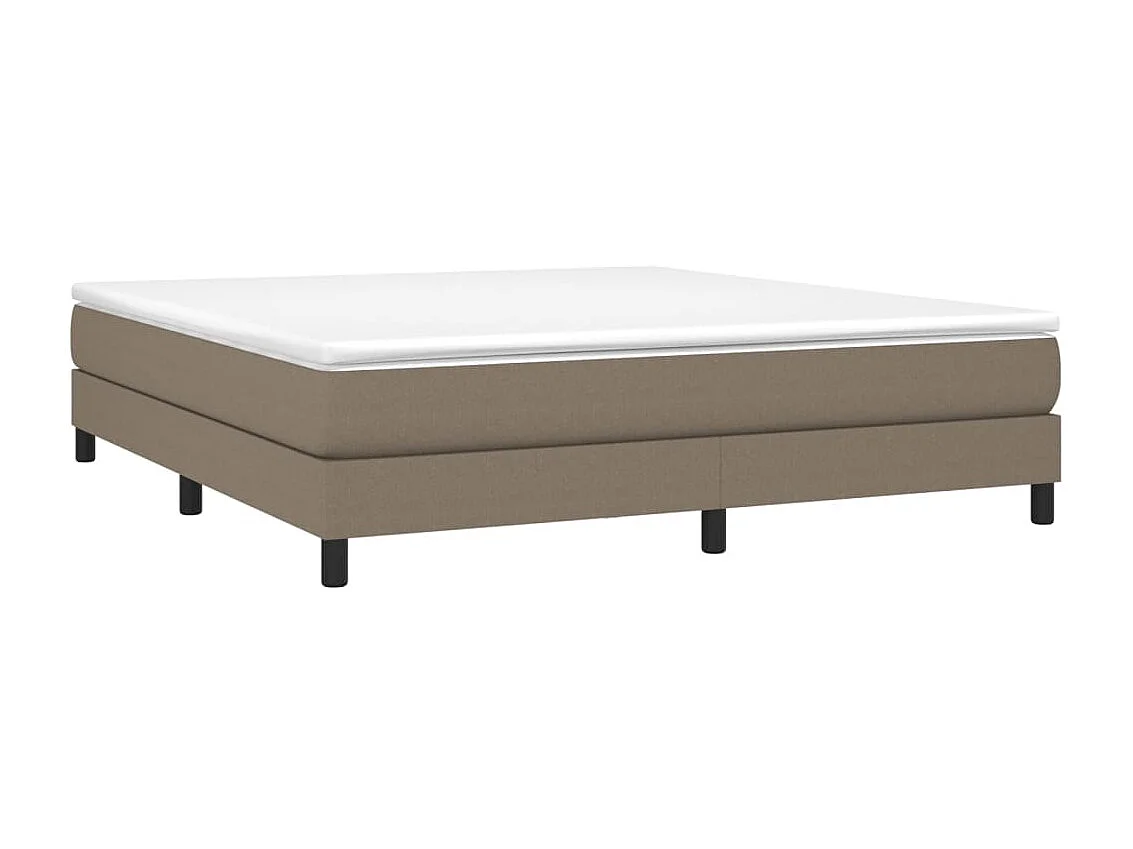 Lit adulte Taupe 180x200 cm Tissu BE1073