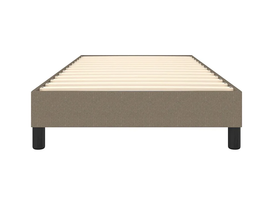 Letto singolo a Molle Tortora 90x200 cm in Tessuto CFW590234